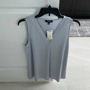 Premise Light Gray V-Neck Tank Top